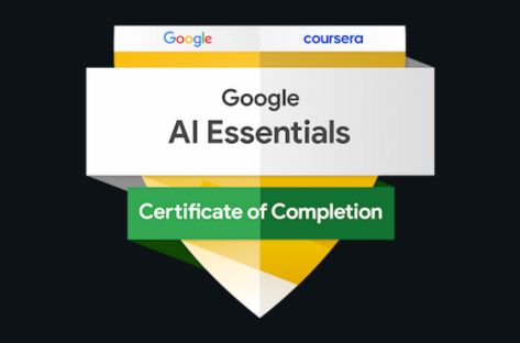 Google AI Essentials badge Gary Sargent 127 Media