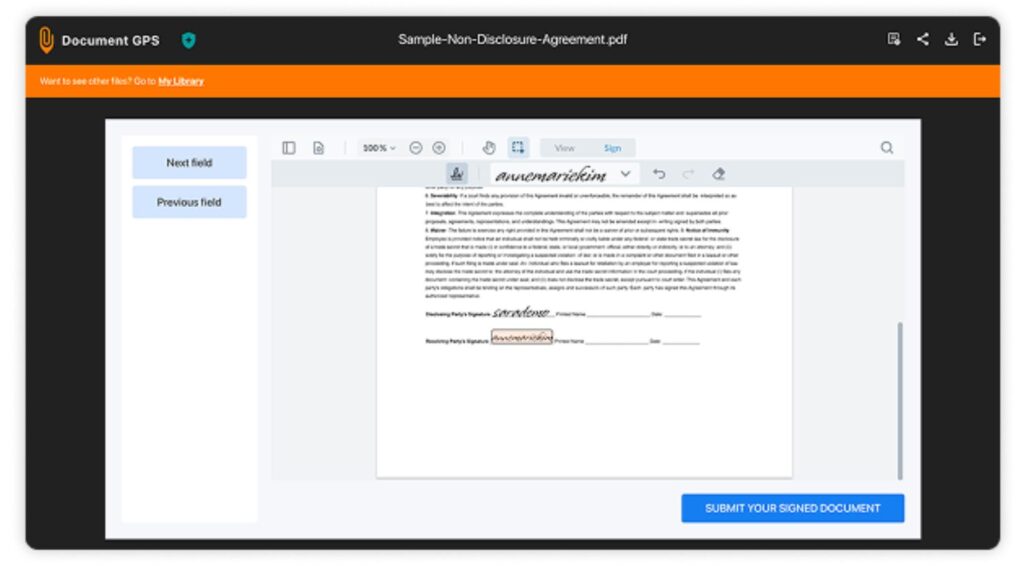 Document GPS e-Signing. Secure Document Management. 127 Media. Southport